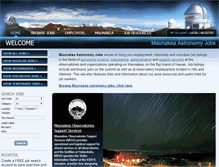 Tablet Screenshot of maunakeaastronomyjobs.org
